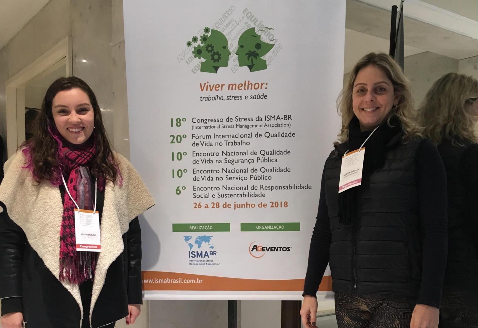Acadêmica da Faculdade IENH apresenta trabalho no 18º Congresso de Stress da ISMA-BR