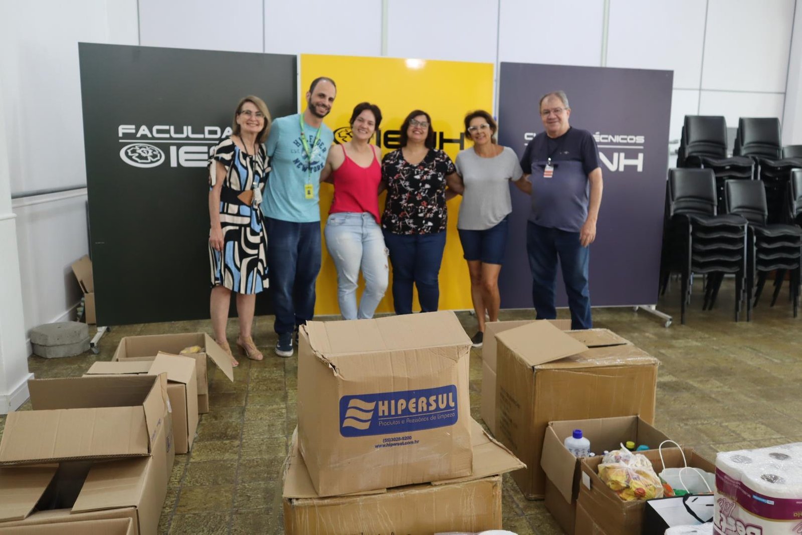 IENH realiza doação para o Instituições parceiras